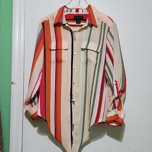 Investments Multicolor Striped Blouse